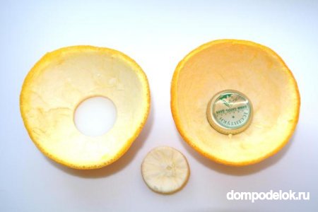 Апельсиновые подсвечники