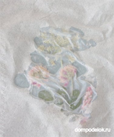 Винтажная закладка с гербарием