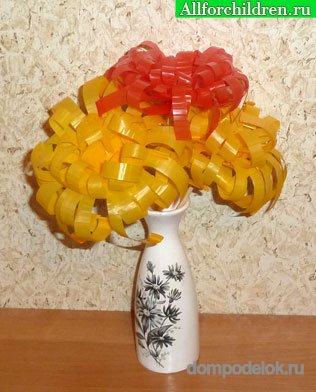 Хризантемы из пластиковых стаканчиков