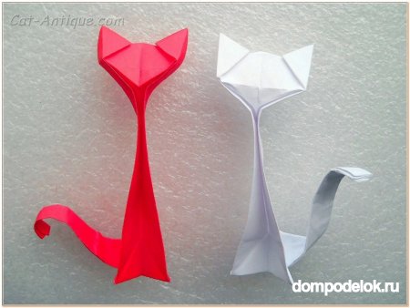 Египетский кот в технике оригами