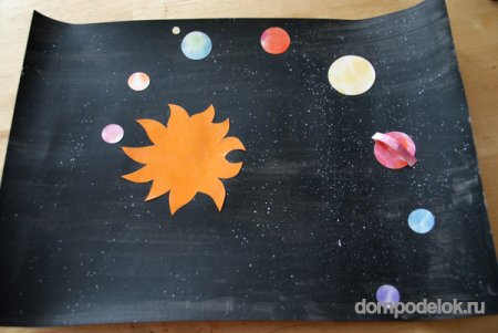 Солнечная система на День космонавтики поделка для школы или детского сада