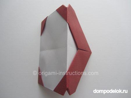 Рамочка из бумаги в форме сердечка в технике оригами